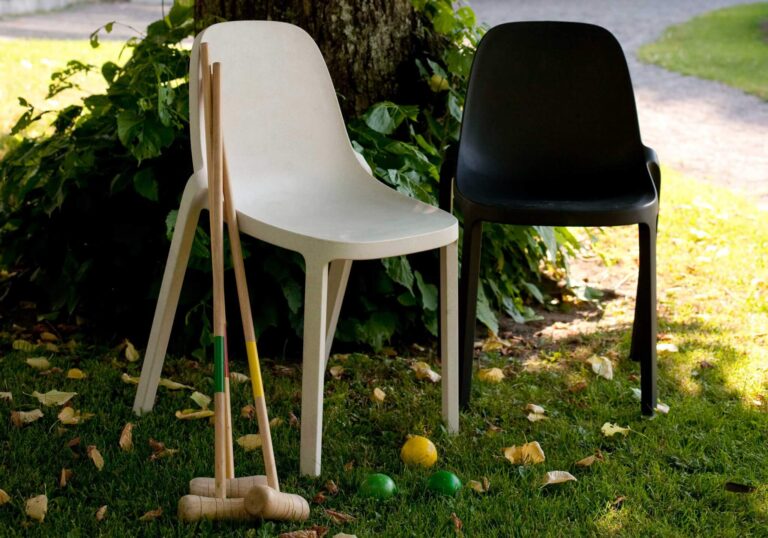 Emeco Broom chairs by Philippe Starck White Dark Grey